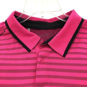 Under Armour 3XL Loose Fit Short Sleeve Pink Mens Shirt